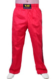 MAR-088D | Red & Black Kickboxing & Freestyle Two-Striped Trousers