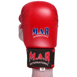 MAR-142B | Red Karate Gloves w/ Moulded Padding