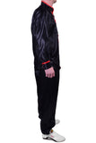 MAR-046B | Black Kung-Fu Wushu Uniform w/ Red Piping