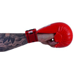 MAR-142F | Red Karate Gloves w/ Arched Moulded Padding