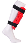 MAR-166A | Red Dipped Foam Double Layer Shin Guard