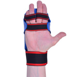 MAR-142A | Blue Karate Gloves w/ Moulded Padding