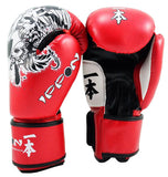 MAR-411 | White+Red IPPON Boxing Gloves w/ Skull Design