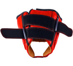 MAR-132A | Red Genuine Cowhide Leather Head Guard For Competitions