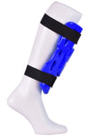 MAR-166C | Blue Dipped Foam Double Layer Shin Guard