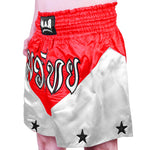 MAR-091H | Red & Black Kickboxing & Thai Boxing Shorts