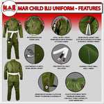 MAR-061E | Olive Green Brazilian Jiu-Jitsu Uniform