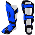 MAR-148F | Blue Kickboxing & Thai Boxing Shin & Instep Guards