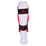 MAR-162A | Red Dipped Foam Martial Arts Shin Guard