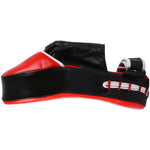 MAR-199 | Red+Black Genuine Leather Large Curved Focus Mitts