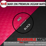 MAR-296B | Red/Black Jigsaw Floor Mats (20mm [1m x 1m] Square)