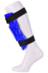 MAR-166C | Blue Dipped Foam Double Layer Shin Guard