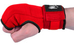 MAR-119B | Red Hand Wrap Mitts w/ Padded Knuckles