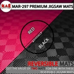 MAR-297B | Red/Black Jigsaw Floor Mats (40mm [1m x 1m] Square)