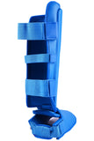 MAR-193C | Foam Padded Blue Shin & Instep Guards