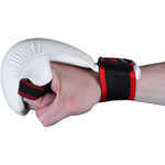 MAR-142C | White Karate Gloves w/ Moulded Padding