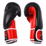 MAR-104 | Red+Black Genuine Leather Boxing Gloves