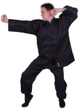 MAR-044 | Black Medium Weight Kung-Fu Uniform For Students