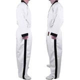 MAR-006 | White Karate & Freestyle Uniform w/ Black Trim (8oz Fabric)