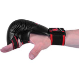 MAR-142D | Black Karate Gloves w/ Moulded Padding