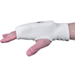 MAR-168A | White Elasticated Fabric Mitts For Hand Protection