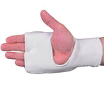 MAR-168A | White Elasticated Fabric Mitts For Hand Protection