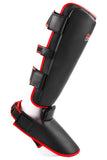 MAR-193B | Foam Padded Black Shin & Instep Guards