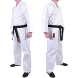 MAR-001A | Traditional White Karate Student Uniform Gi (7.5oz Fabric) + FREE BELT