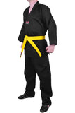 MAR-002 |  Black V-Neck Karate Uniform Gi (8oz Fabric)