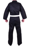 MAR-004B | Black Karate Student Uniform Gi (8.5oz Fabric) + FREE BELT