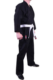 MAR-004B | Black Karate Student Uniform Gi (8.5oz Fabric) + FREE BELT