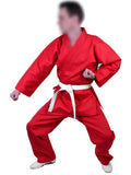 MAR-005A | Red Karate Student Uniform Gi (8oz Fabric) + FREE BELT