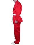 MAR-005A | Red Karate Student Uniform Gi (8oz Fabric) + FREE BELT