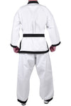 MAR-009 | White Karate Uniform w/ Black Trim (8oz Fabric) + FREE BELT