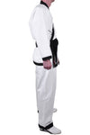 MAR-009 | White Karate Uniform w/ Black Trim (8oz Fabric) + FREE BELT