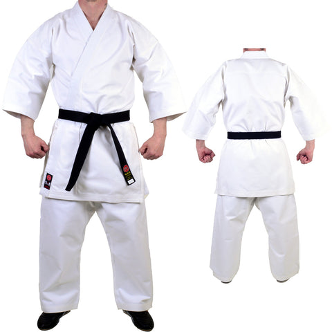 MAR-014A | White Karate Competition Uniform - Japanese Style (12oz Canvas Fabric)