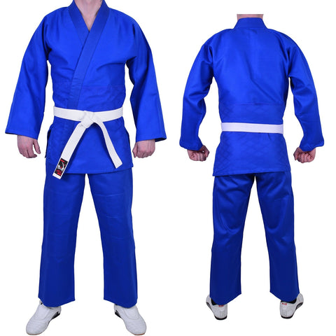 MAR-024A | Lightweight Blue Judo/Jiu-Jitsu Uniform for Beginner Students + FREE BELT