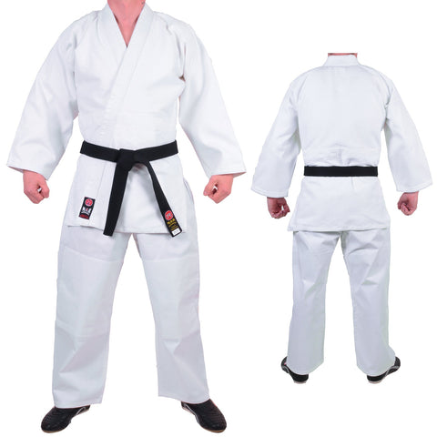 MAR-025 | Mediumweight White Judo/Jiu-Jitsu Uniform For Intermediate Students + FREE BELT