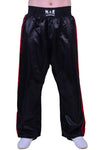 MAR-089E | Full Contact Black+Red Kickboxing & Freestyle Trousers