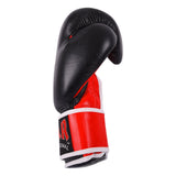 MAR-104 | Red+Black Genuine Leather Boxing Gloves