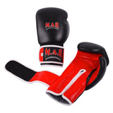 MAR-104 | Red+Black Genuine Leather Boxing Gloves