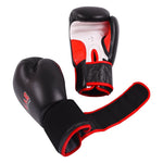 MAR-105A | Black Genuine Cowhide Leather Boxing/Kickboxing Gloves