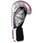 MAR-113A | Grey & Black Boxing/Kickboxing Competition Gloves