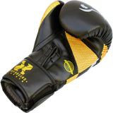 MAR-118B | Gold & Black Tiger Print Boxing & Kickboxing Gloves