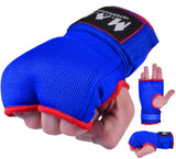 MAR-119C | Blue Hand Wrap Mitts w/ Padded Knuckles