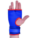 MAR-119C | Blue Hand Wrap Mitts w/ Padded Knuckles