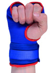 MAR-119C | Blue Hand Wrap Mitts w/ Padded Knuckles