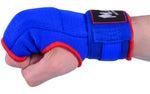 MAR-119C | Blue Hand Wrap Mitts w/ Padded Knuckles