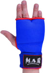 MAR-119C | Blue Hand Wrap Mitts w/ Padded Knuckles