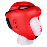 MAR-127A | Red Kickboxing/Boxing Head Guard For Training